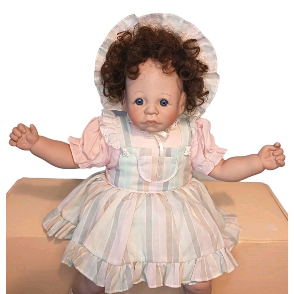 VTG 1985 Lee Middleton First Moments Doll Realistic 21" Twin Girl Signed LE 1839